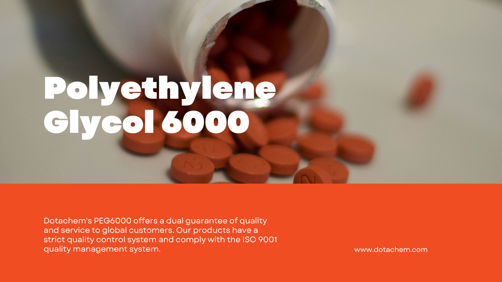 Polyethylene Glycol 6000: Aplikasi Beragam dalam bidang Perindustrian dan Komitmen Kualiti Dotachem